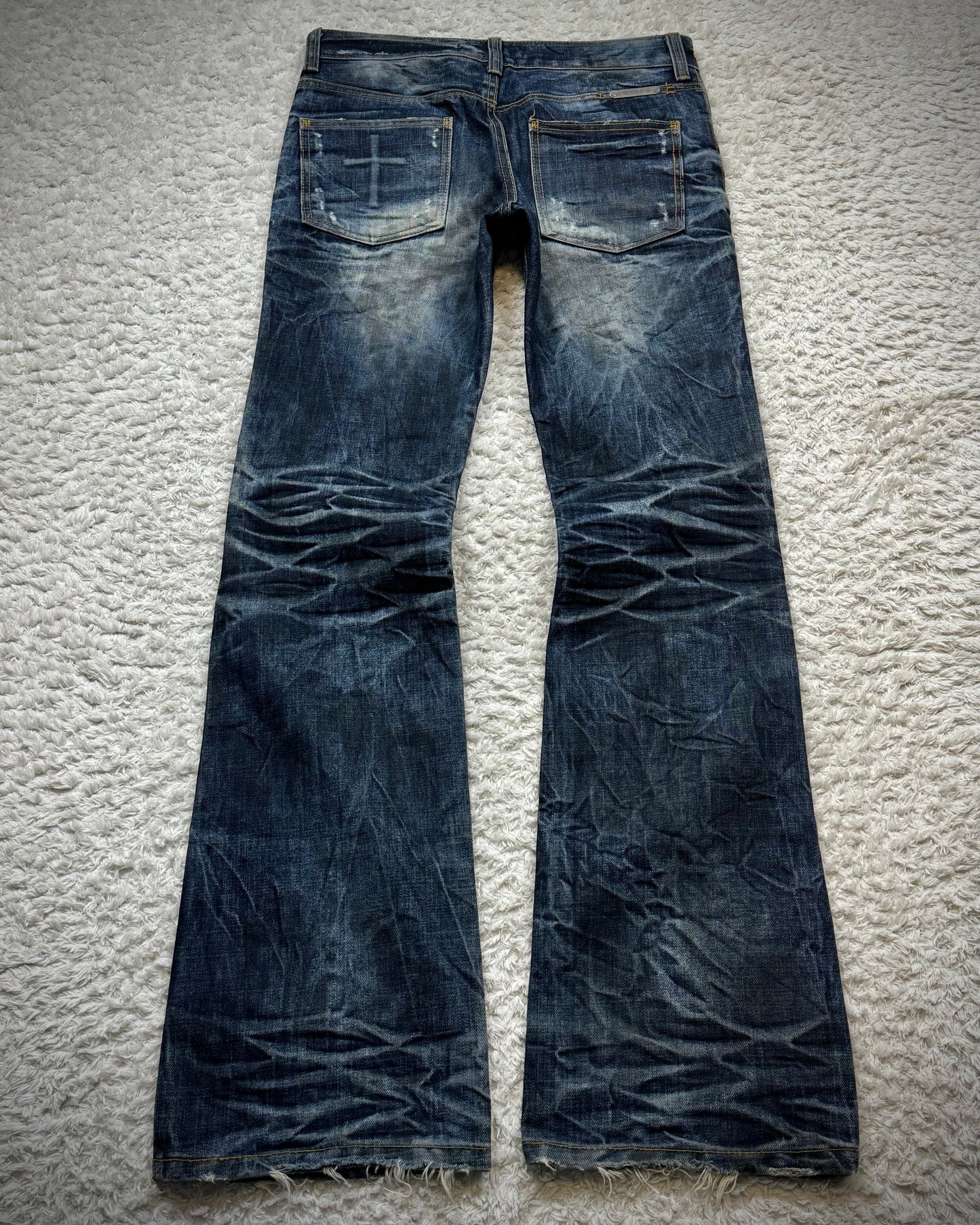Of The Neige Clawmarks Washed Bootcut Denim