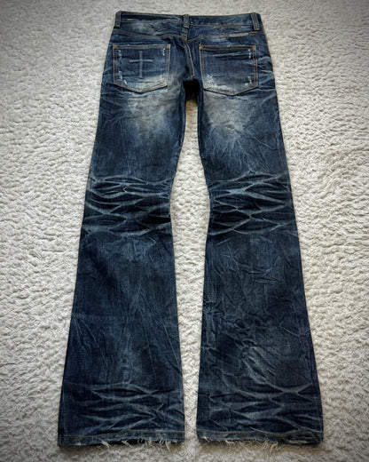 Of The Neige Clawmarks Washed Bootcut Denim