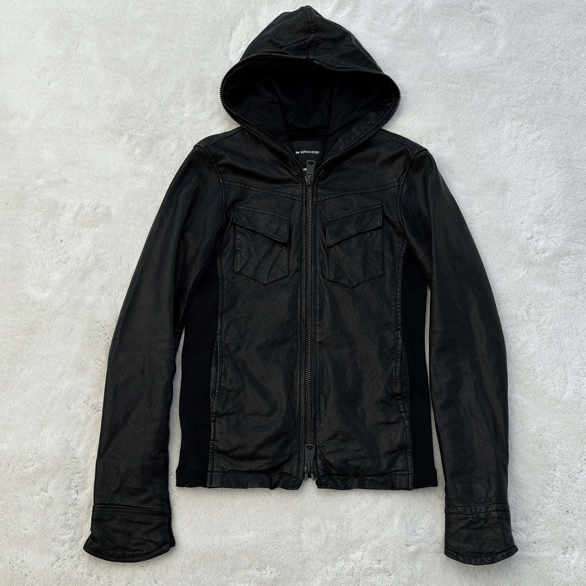 Buffalo Bobs Hooded Leather Jacket – Paroxa