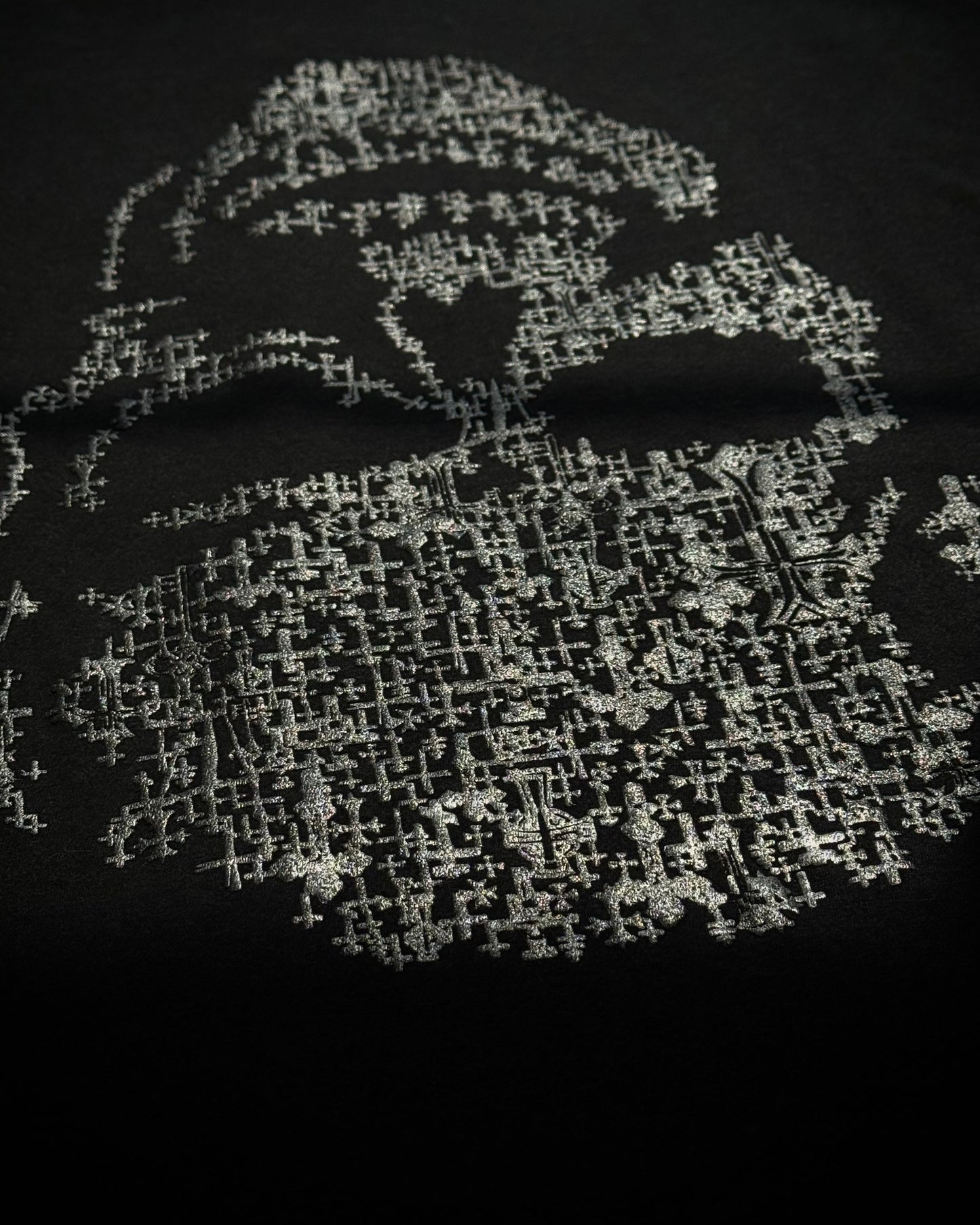 Irish Crucified Skull Luster T-Shirt