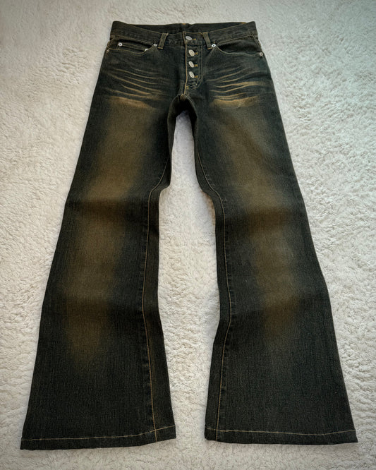Tornado Mart Mud Washed Flared Jeans