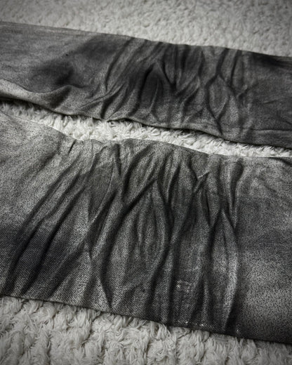 Fuga Clawmarks Coated Luster Flared Jeans