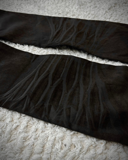Cook Jeans Raw Cut Flap Attachment Whiskered Flared Pants