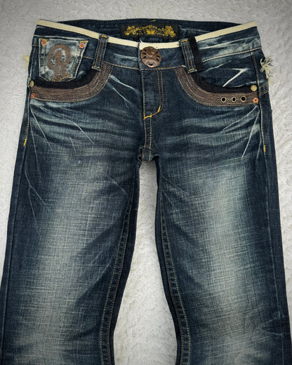 Red Pepper „Feather Wings“ Flared Jeans