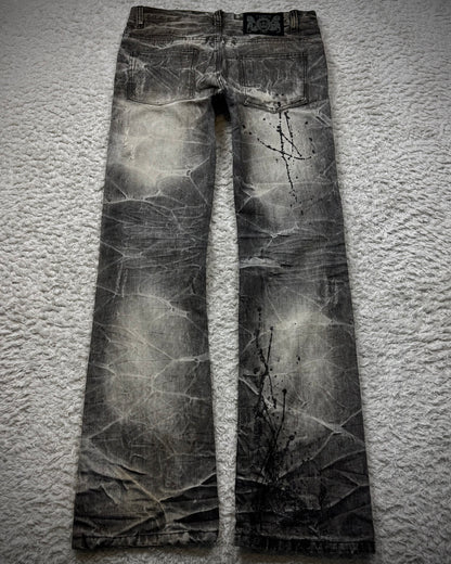 Lowbox Luster Splatter Honeycomb Bootcut Jeans