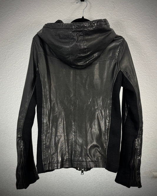 Buffalo Bobs Ninja Hooded Leather Jacket