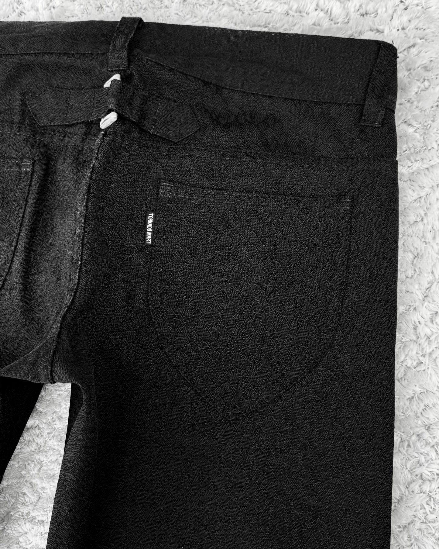 Tornado Mart Snakeskin Pattern Flared Pants