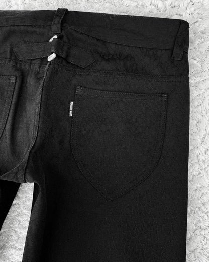 Tornado Mart Snakeskin Pattern Flared Pants