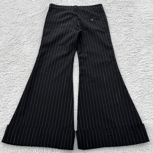 IfSixWasNine Pinstripe Bell Bottom Flared Slacks