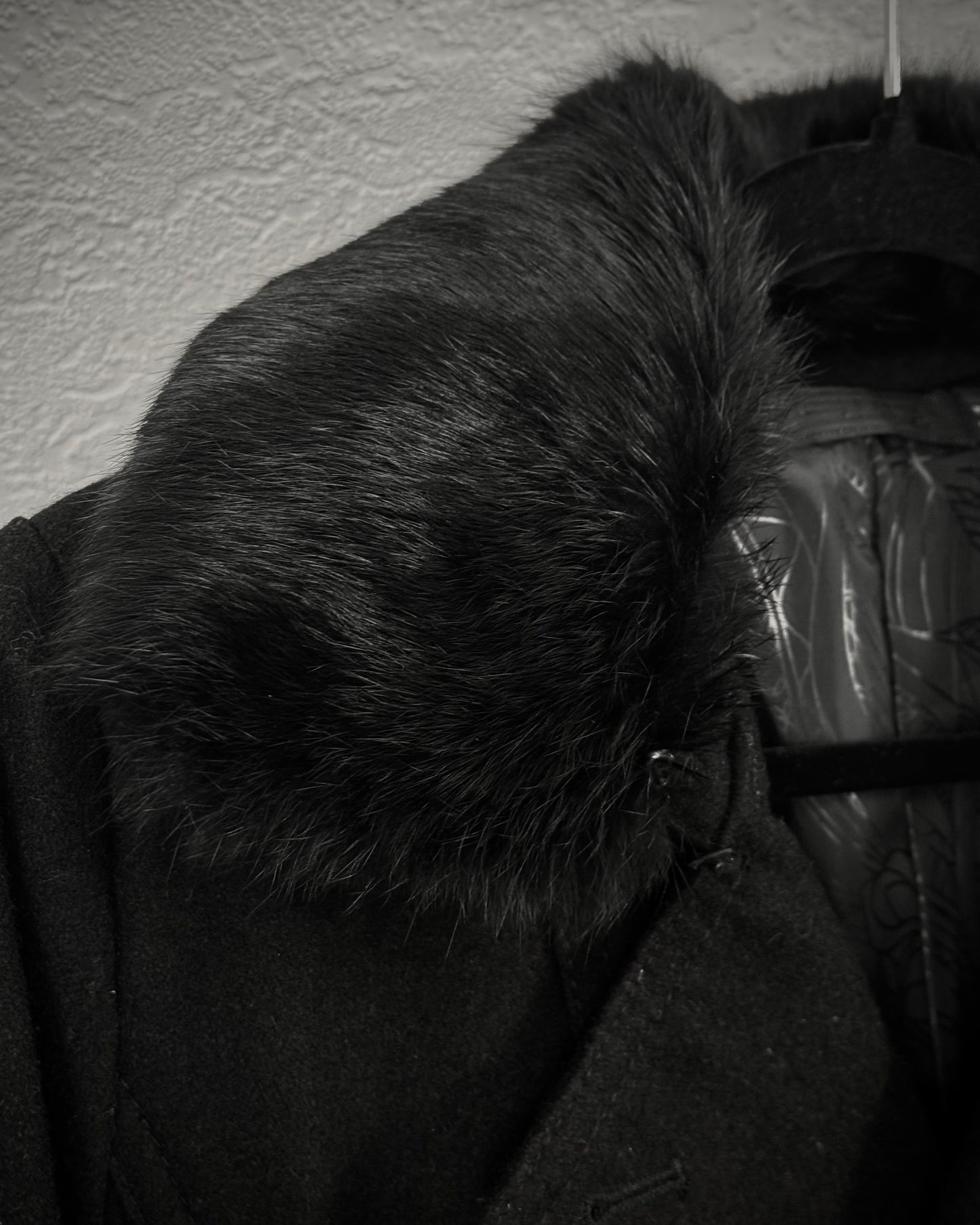 Fuga Fur Collar Napoleon Wool Jacket