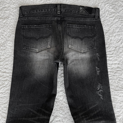 Fuga Black Claw Marks Wash Flared Jeans