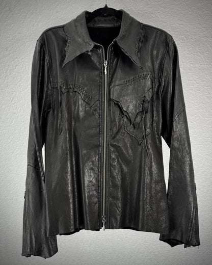 14th Addiction “Desperado” Raw Cut Leather Jacket