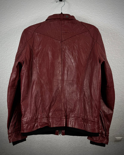 Rattle Trap Bordeaux Leather Jacket