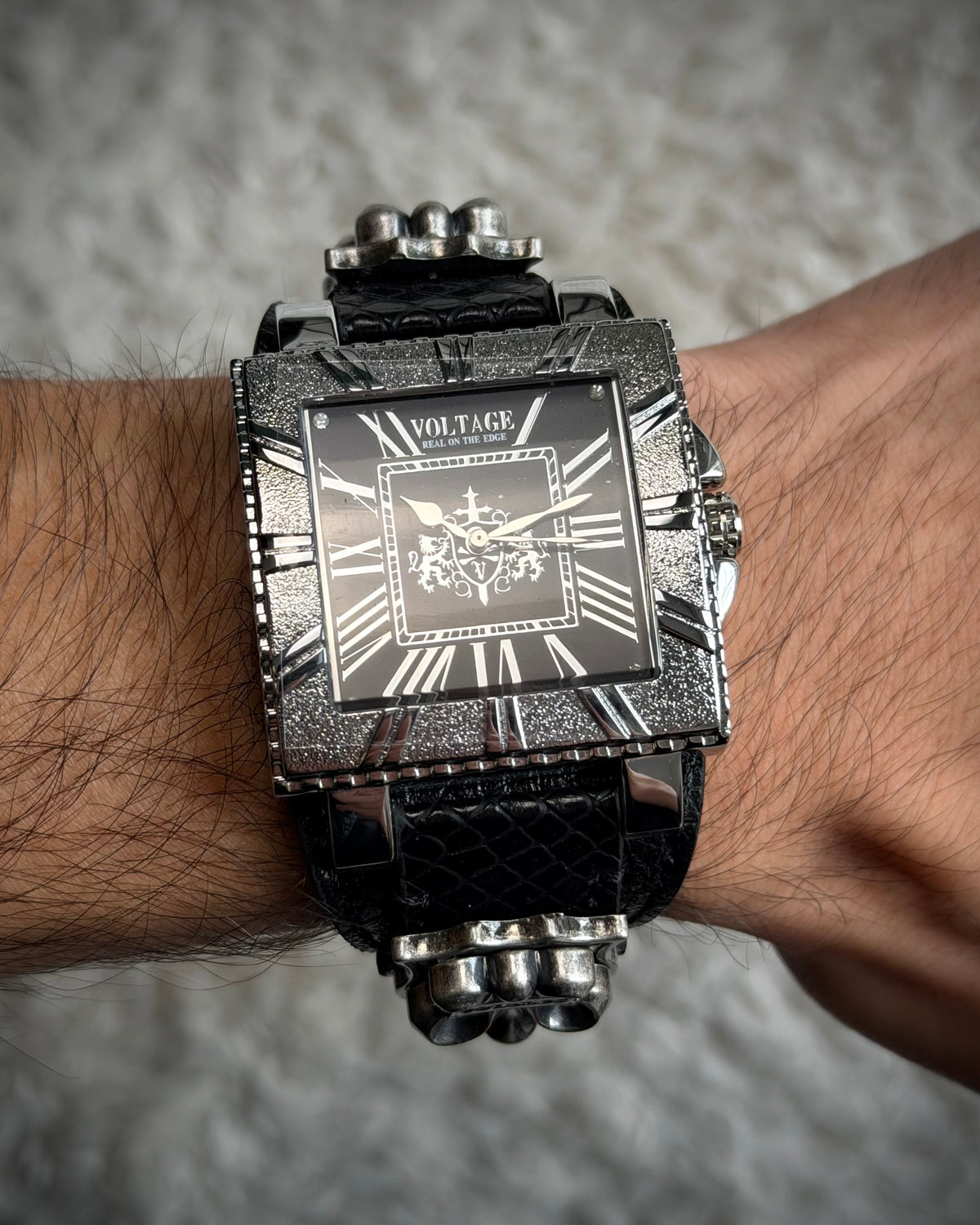 Voltage Fleur De Lis Python Watch