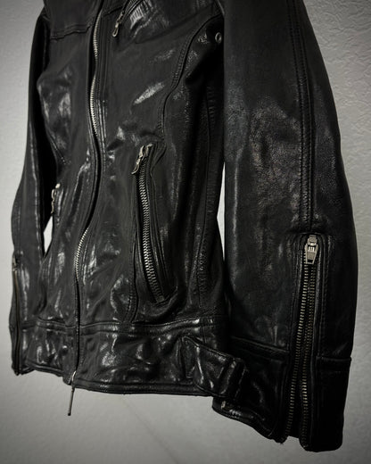 Jack Rose Quilted Goatskin Leather Jacket
