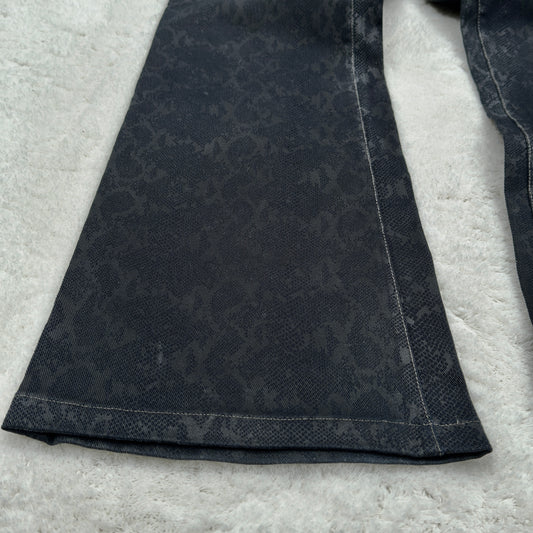 Tornado Mart Flared Snakeskin Pants