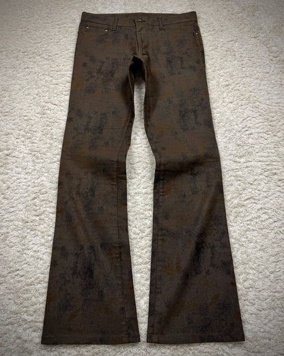 5351 Pour Les Hommes Dirt Textured Flared Pants