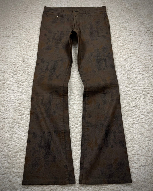 5351 Pour Les Hommes Dirt Textured Flared Pants