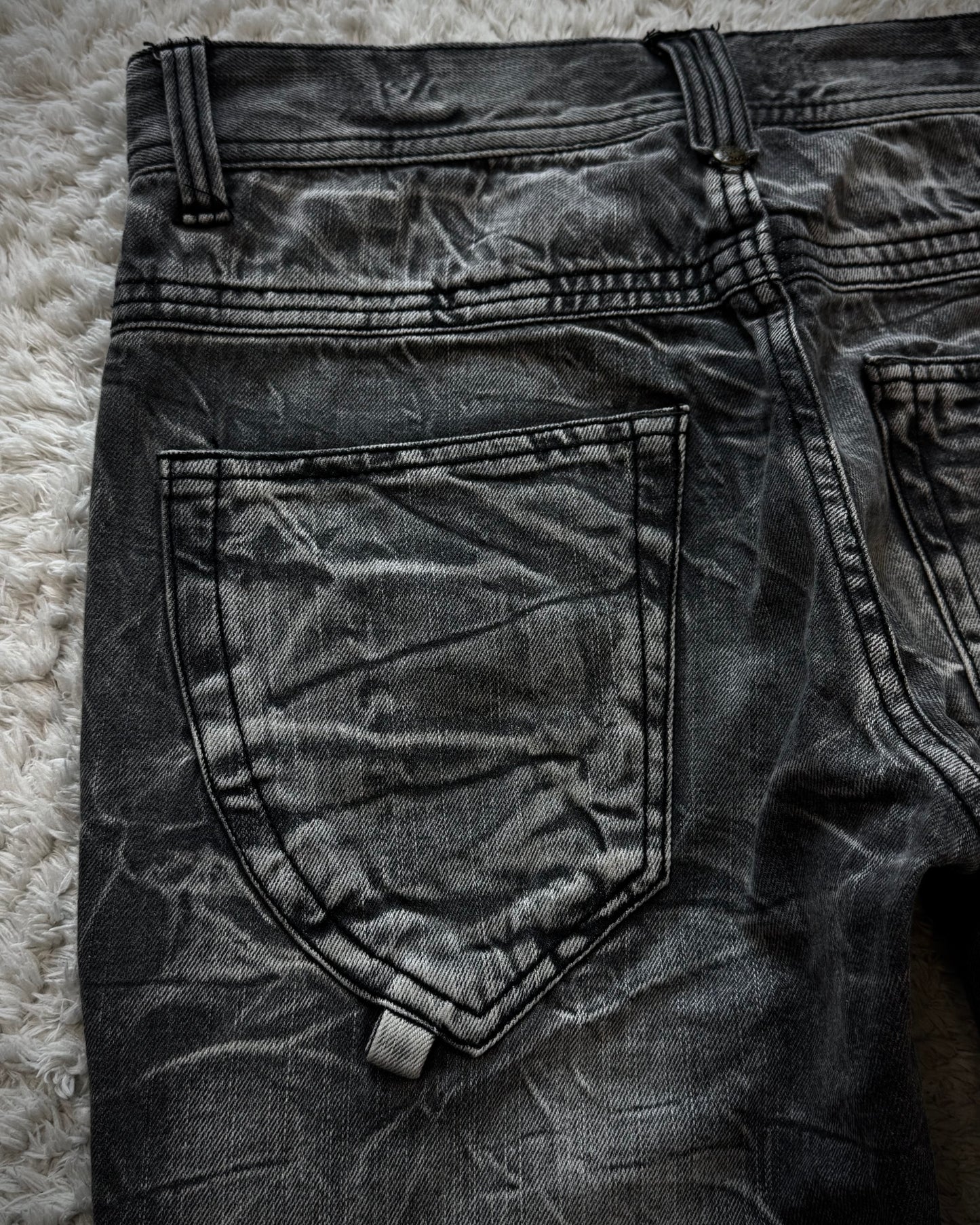 Blow By Blue Honeycomb Washed Bootcut Cargo Denim