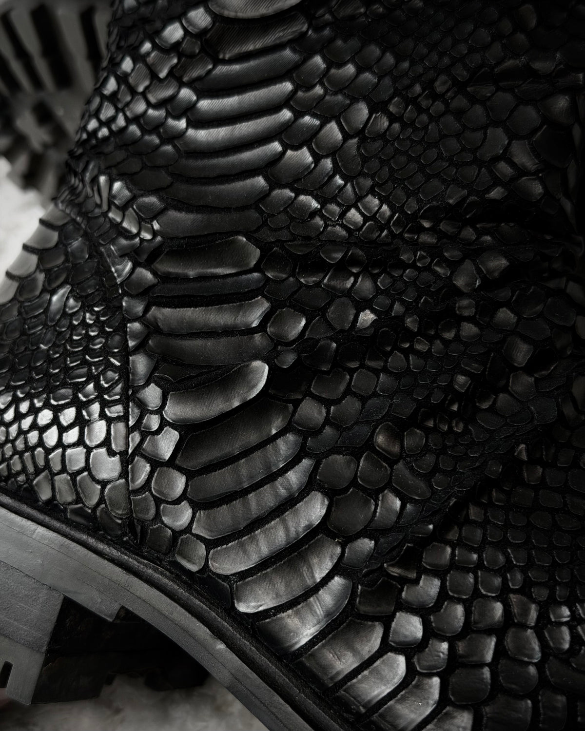 Bruno Premi Carved Python Textured Boots