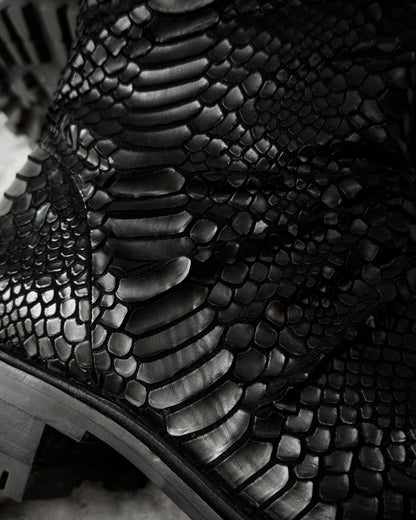 Bruno Premi Carved Python Textured Boots