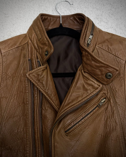 Korean Grained Sheepskin Leather Jacket