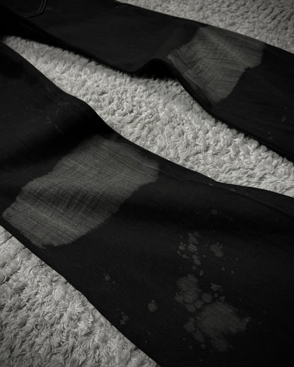 Tornado Mart Smoked Charcoal Washed Flared Jeans