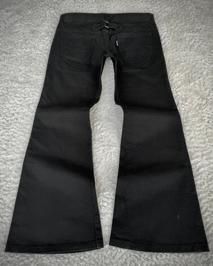 Tornado Mart Tribal Embroider Flared Jeans