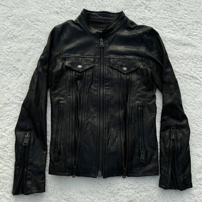 Buffalo Bobs Multi Zipper Leather Jacket