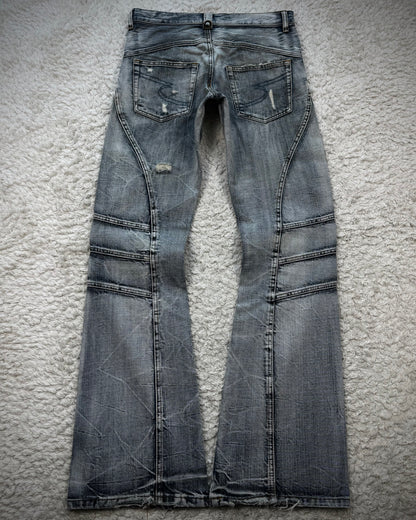 Semantic Design Honeycomb Washed Flared Jeans