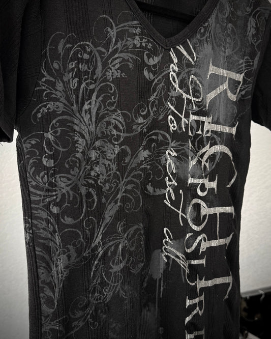 Clash Ahead Tribal Metallic Poem T-Shirt