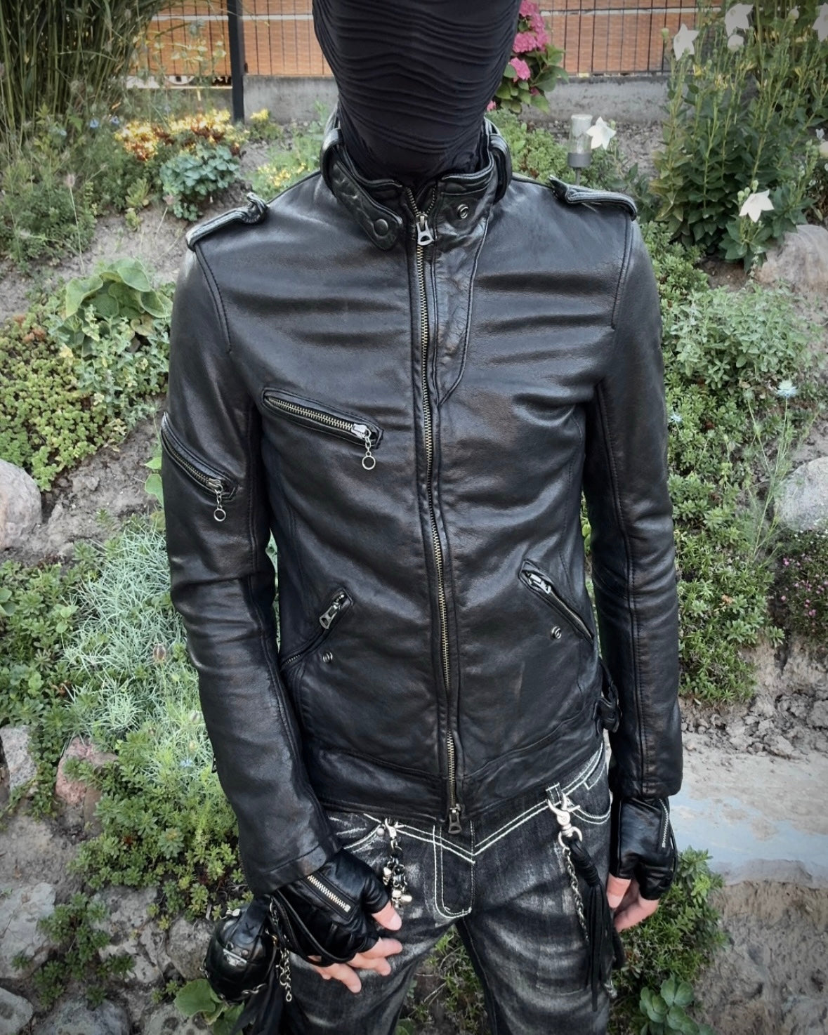 k.m.G.r Quilted Leather Jacket