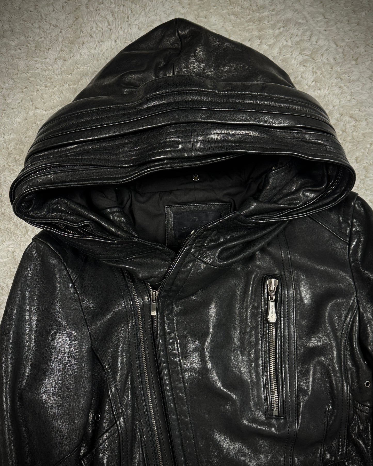 Jack Rose x Luv Maison Transformable Bono Leather Jacket