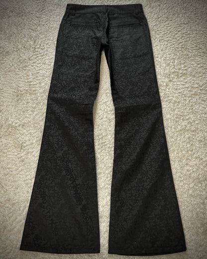 Morgan Homme Ornate Jacquard Woven Flared Dress Pants