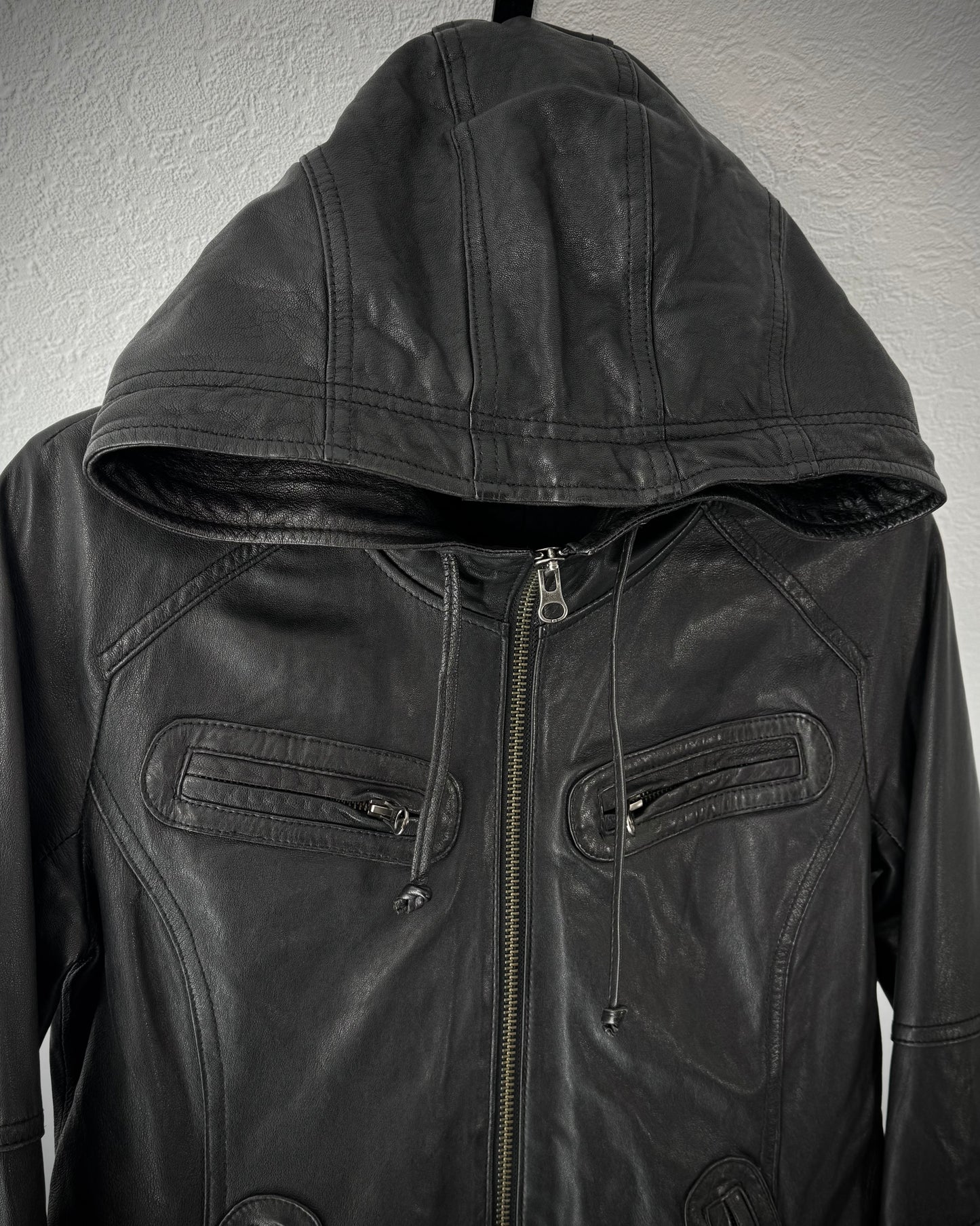Ungrid Ninja Hooded Leather Jacket