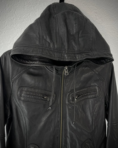 Ungrid Ninja Hooded Leather Jacket
