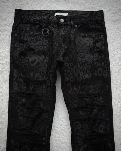 Midas Leopard Pattern Skinny Jeans