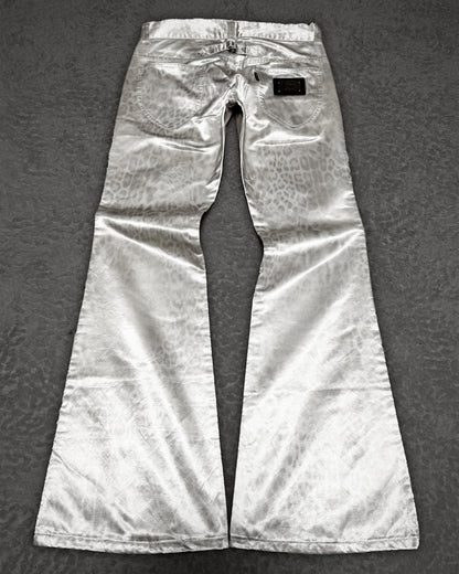 Tornado Mart Leopard Luster Flared Pants