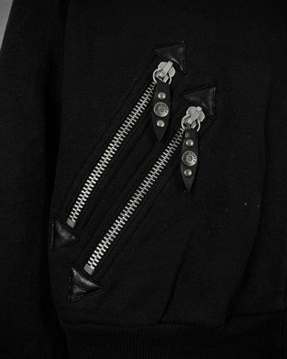 Nine Lives Beaded Cross Patch Jacket