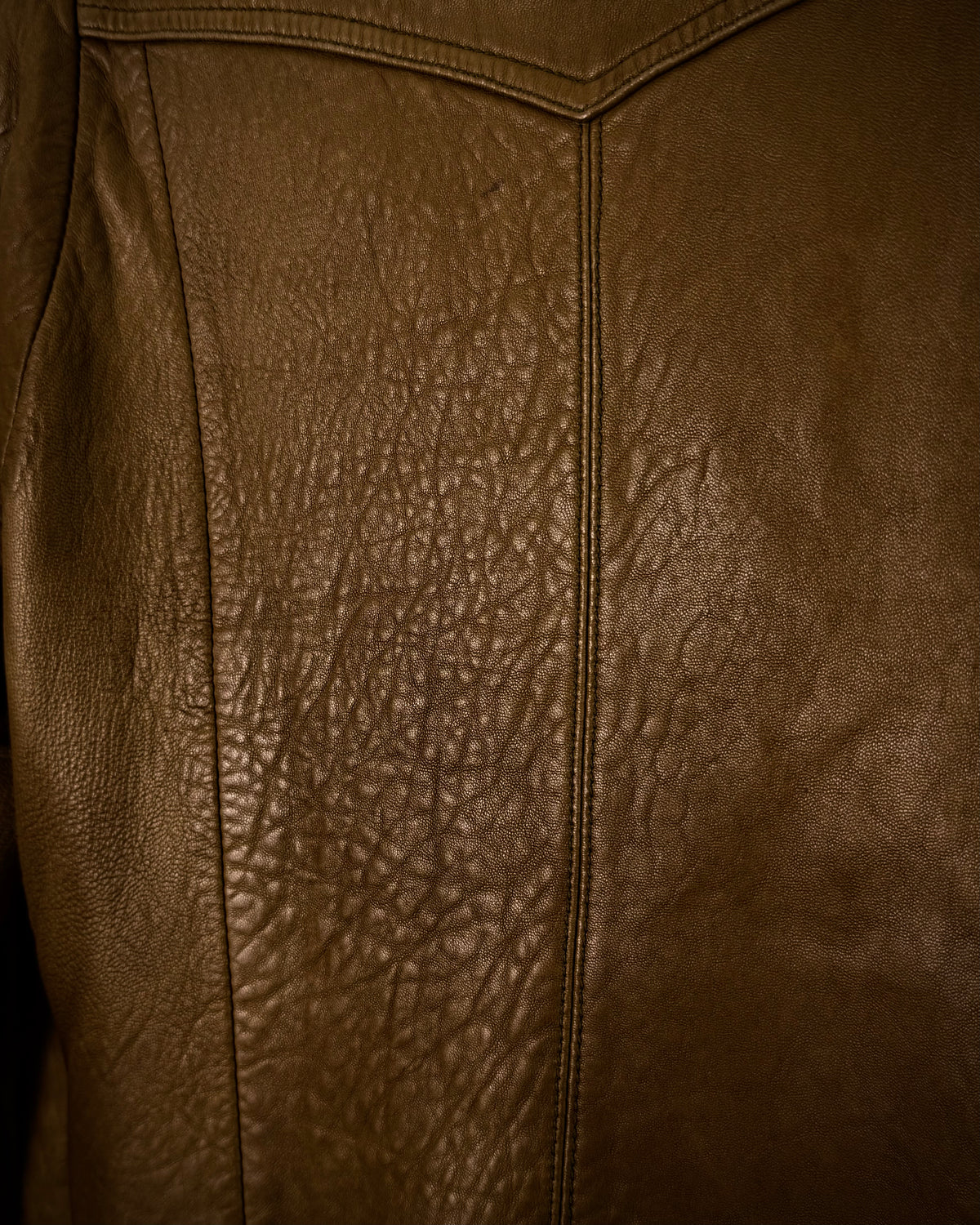 Korean Grained Sheepskin Leather Jacket