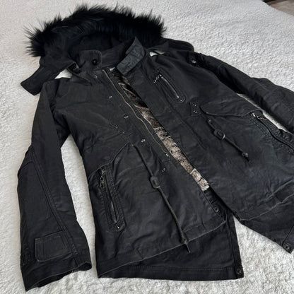 Tornado Mart Waxed Raccoon Fur Parka