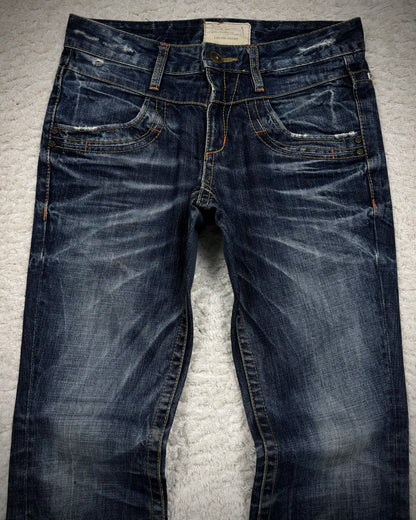 Lolita Studded Whisker Washed Vintage Bootcut Jeans