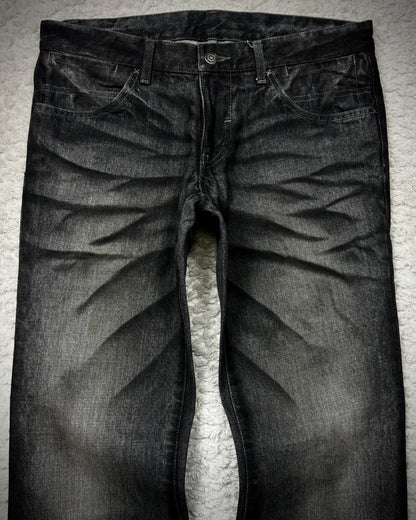 Tornado Mart Clawmarks Washed Bootcut Denim