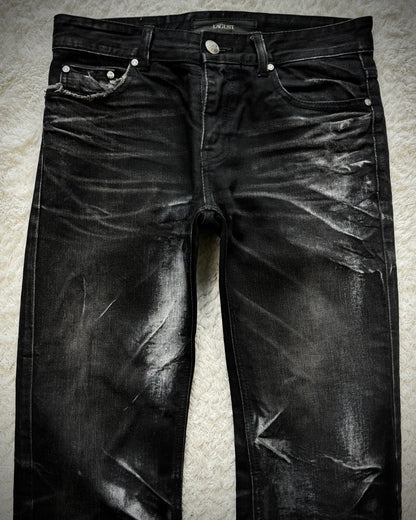 Lagust Clawmarks Coated Bootcut Denim