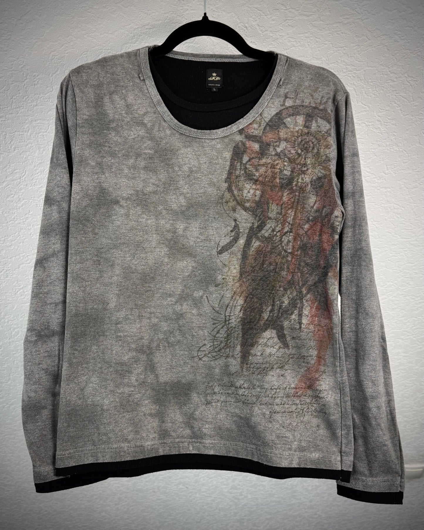 Semantic Design Tribe Poem Layered Longsleeve