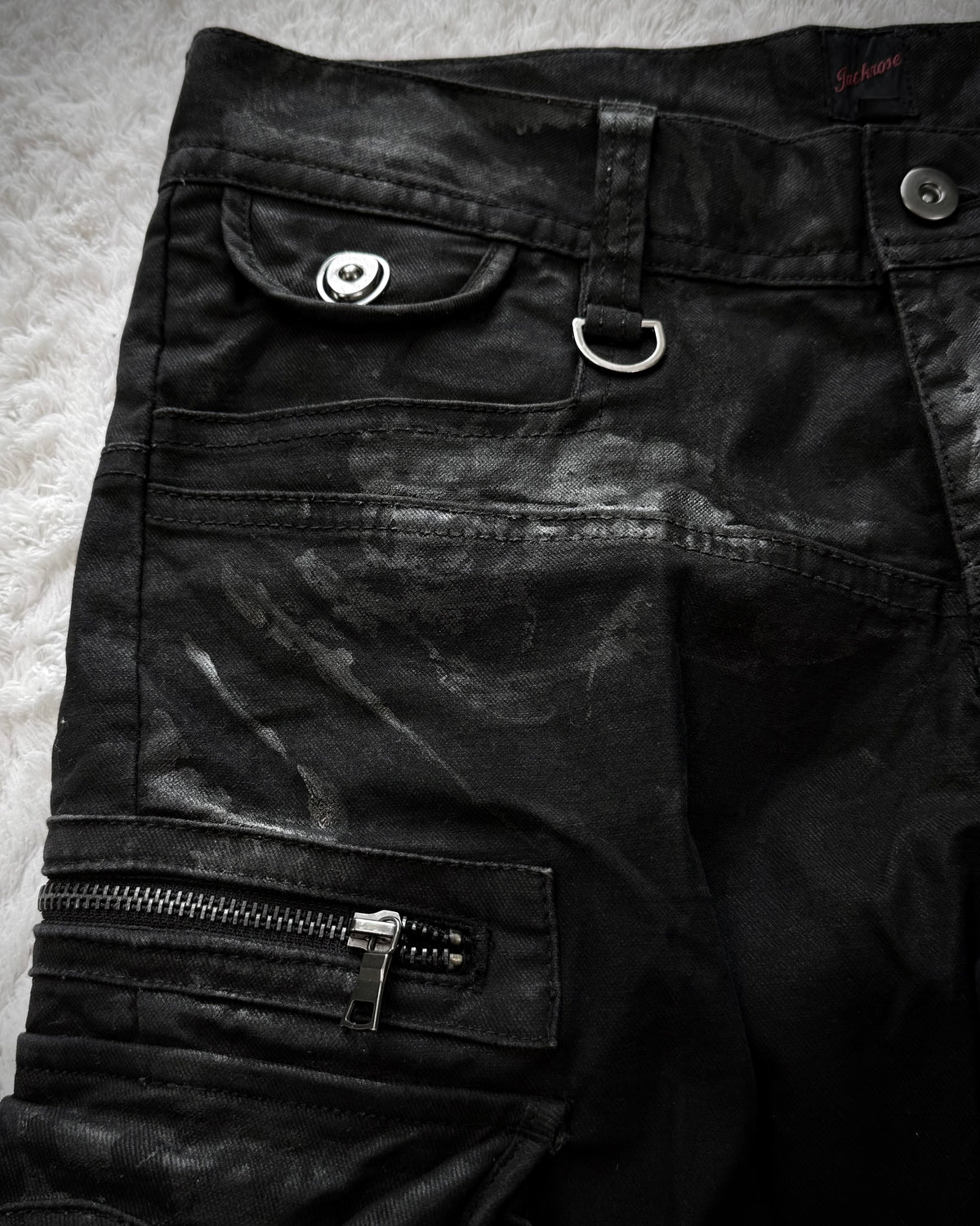 Jack Rose Waxed Gas Mask Cargo Pants