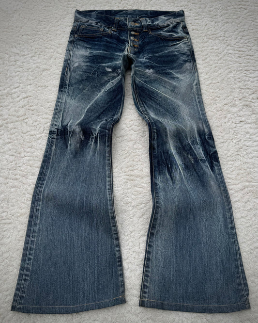 Tornado Mart Ocean Washed Flared Jeans