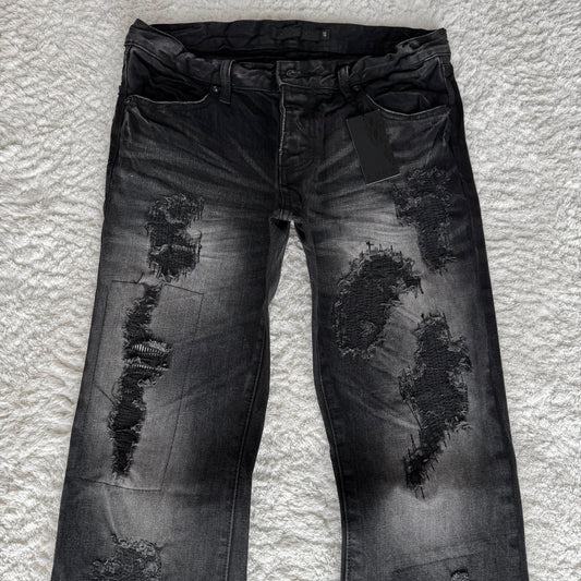 Fuga Repaired Distressing Bootcut Jeans