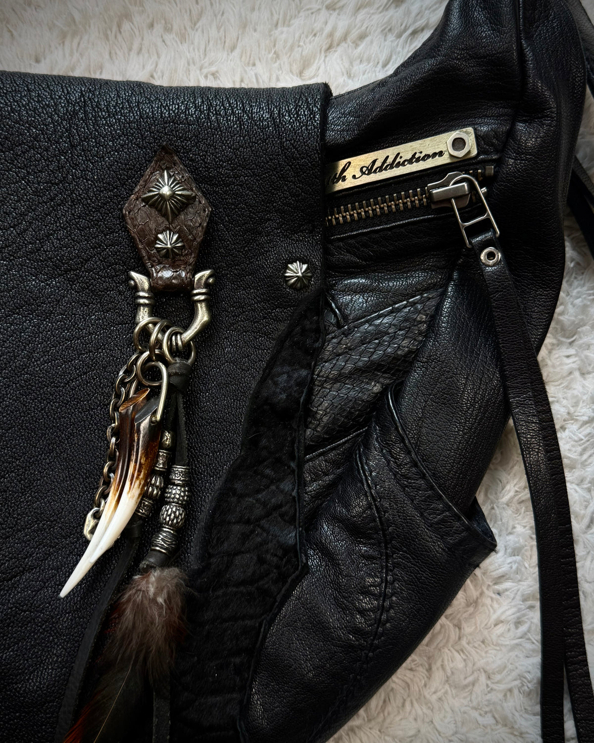 14th Addiction “Gipsy Croc” Leather Bag