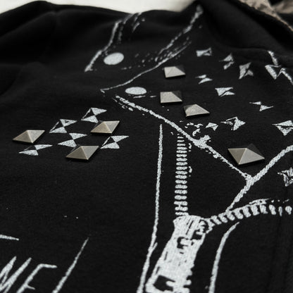 Roen x Semantic Design Studded Punk Zip Up Hoodie